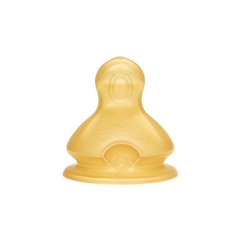 TETINA LATEX ANTICÓLICO NUK FIRST CHOICE 0-6 MESES TALLA M 2 UNIDADES