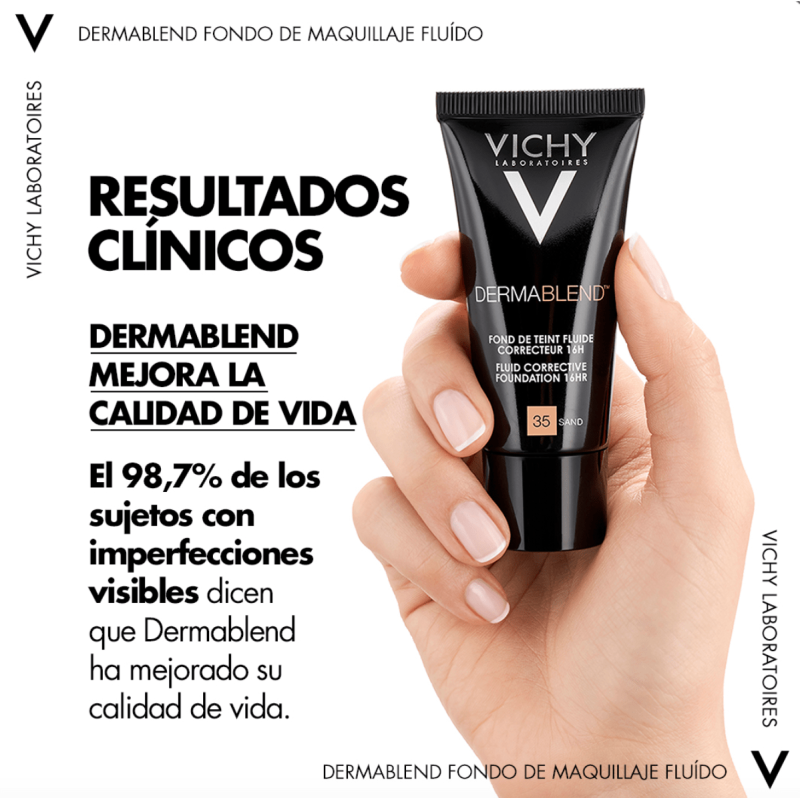 VICHY DERMABLEND FONDO DE MAQUILLAJE CORRECTOR SAND 35 30 ML VICHY