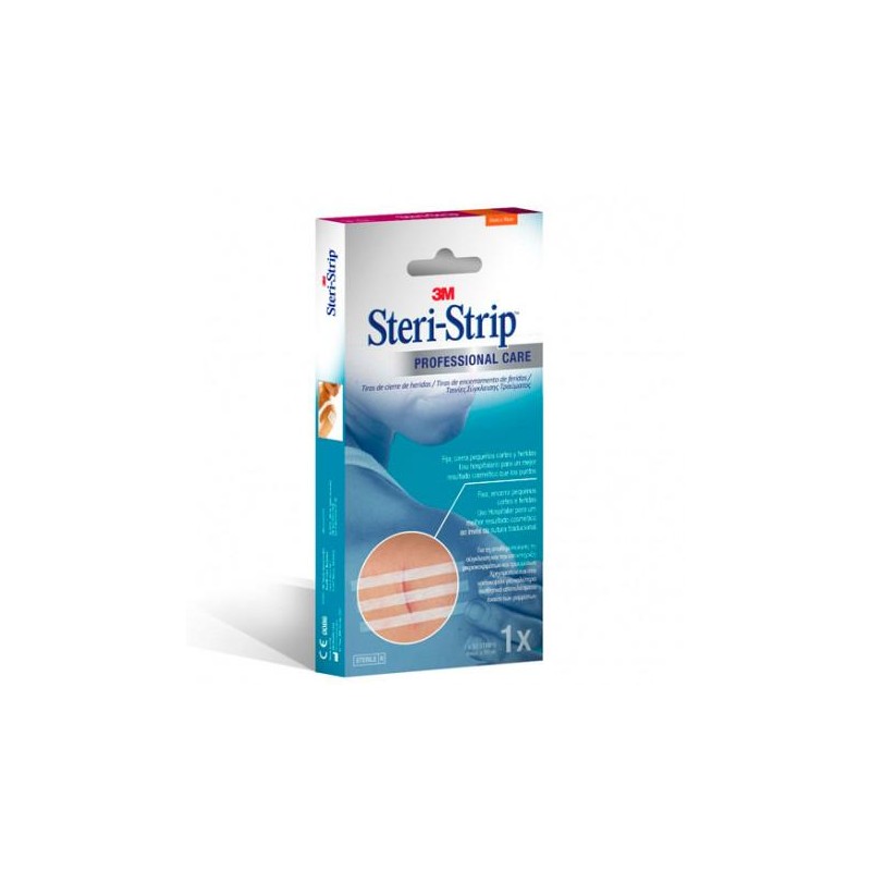 STERI STRIP SUTURA CUTANEA ESTERIL TIRA 102x6 MM 10 UNIDADES