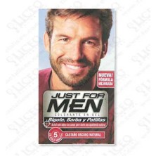 JUST FOR MEN BIGOTE Y BARBA GEL COLORANTE CASTAÑO CLARO 30 CC