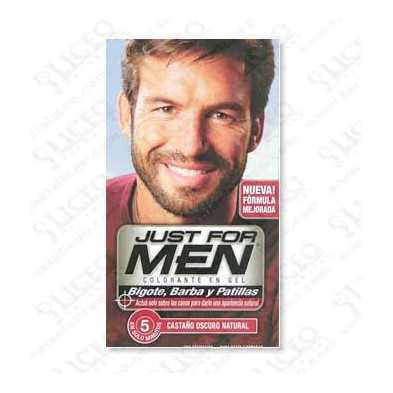 JUST FOR MEN BIGOTE Y BARBA GEL COLORANTE CASTAÑO CLARO 30 CC