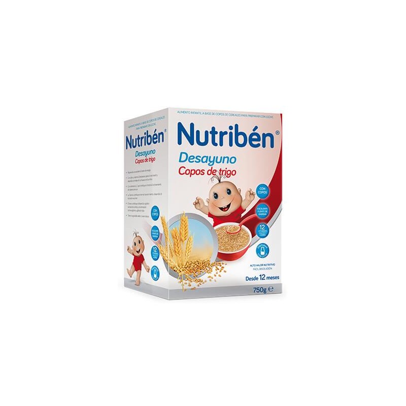 NUTRIBEN DESAYUNO COPOS DE TRIGO CON FRUTAS 750 GR