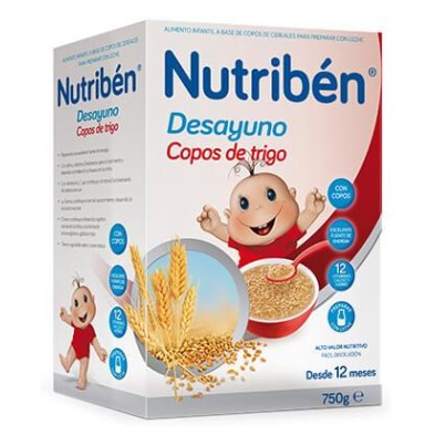 NUTRIBEN DESAYUNO COPOS DE TRIGO CON FRUTAS 750 GR