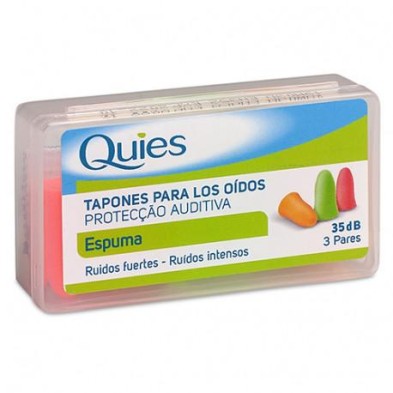 QUIES TAPONES OIDOS 35 DB GOMA DISCO 6 UNIDADES