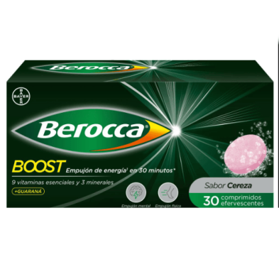 BEROCCA BOOST COMP EFERVESC 30 COMP