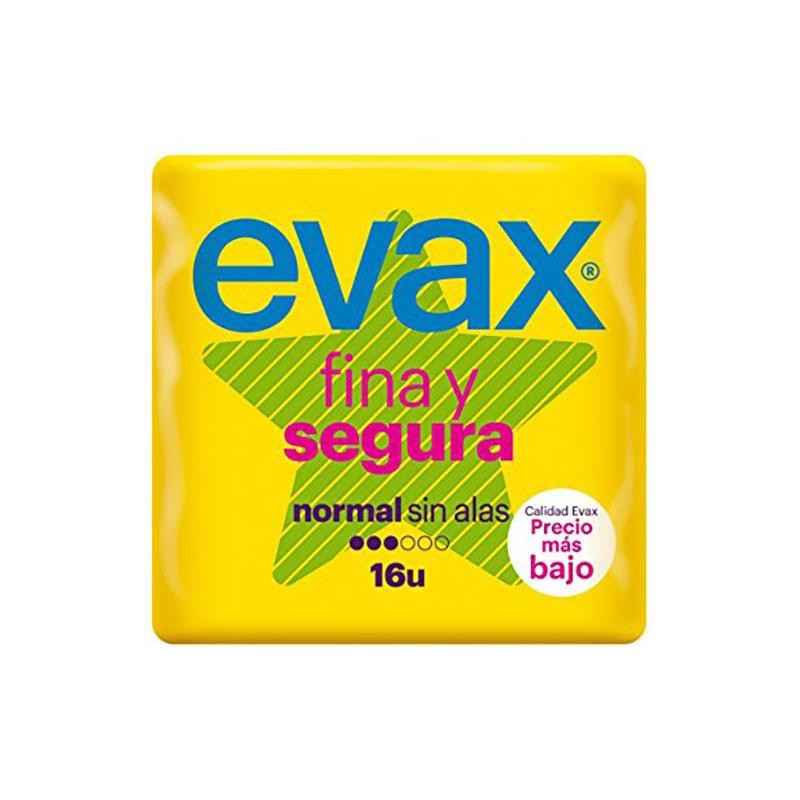 EVAX FINA SEGURA NORMAL 16 COMPRESAS
