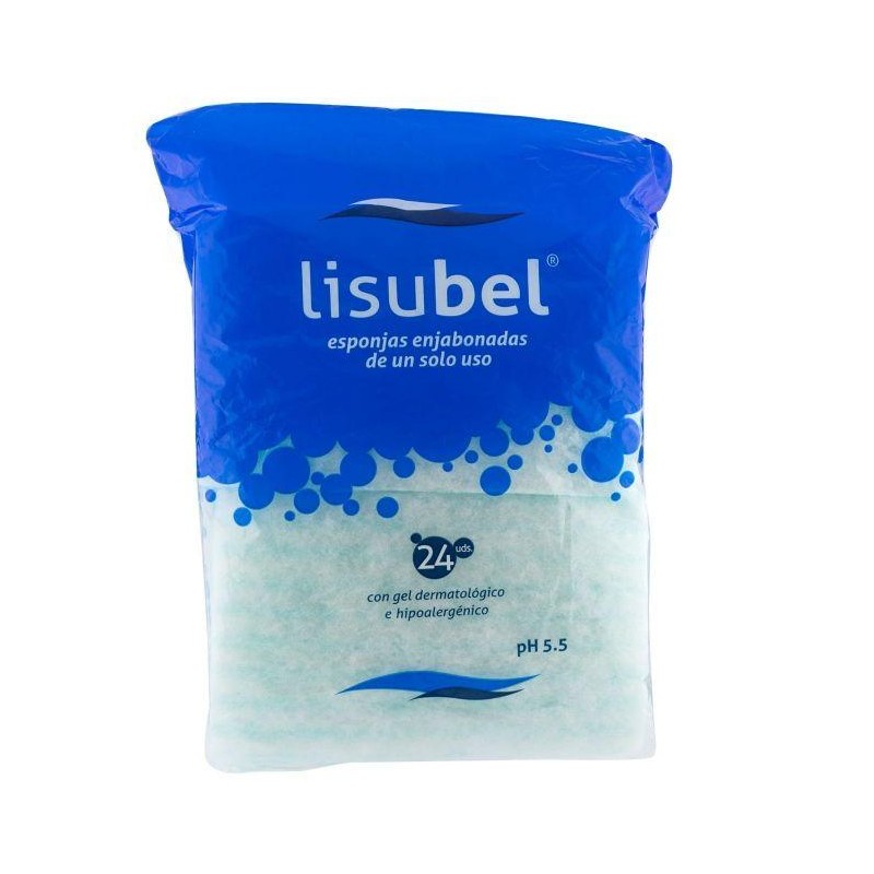 LISUBEL ESPONJA ENJABONADA DESECHABLE 24 ESPONJAS