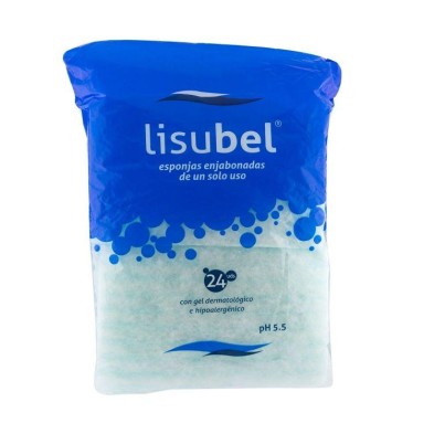 LISUBEL ESPONJA ENJABONADA DESECHABLE 24 ESPONJAS