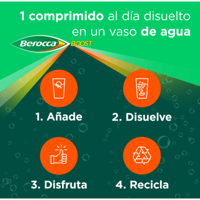 BEROCCA BOOST COMP EFERVESC 30 COMP