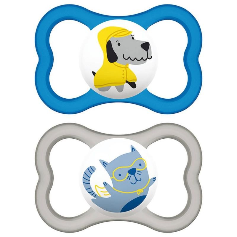 CHUPETE SILICONA MAM AIR PACK DOBLE +6 MESES