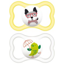 CHUPETE SILICONA MAM AIR PACK DOBLE +6 MESES