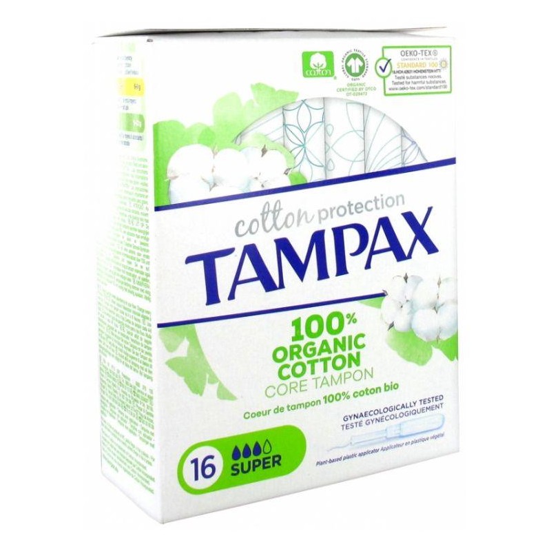 TAMPAX COTTON PROTECTION 16 UNIDADES SUPER
