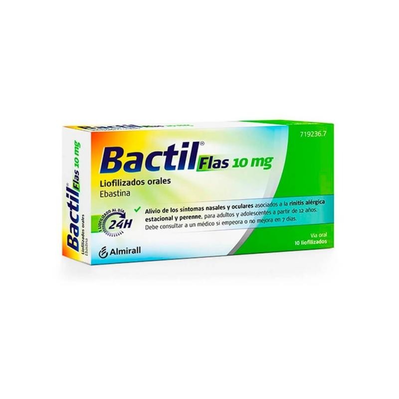 BACTIL FLAS 10 MG 10 LIOFILIZADOS ORALES