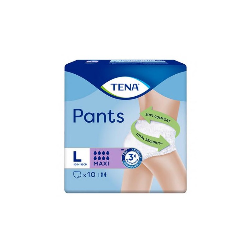 TENA PANTS MAXI TALLA L 10 UNIDADES