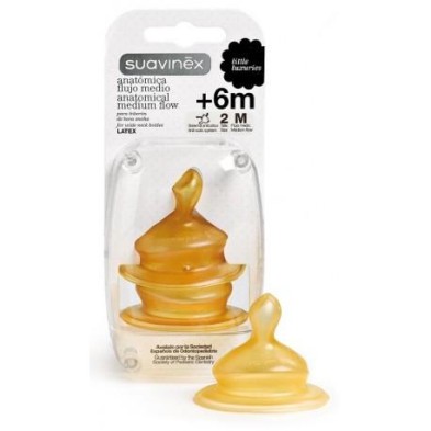 SUAVINEX TETINA LATEX ANATOMICA  T-2M 2 UNIDADES