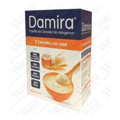 DAMIRA PAPILLA 8 CEREALES CON MIEL 600 G (300 G
