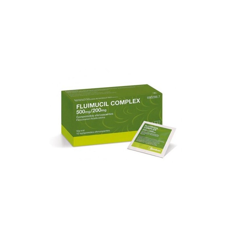 FLUIMUCIL COMPLEX 500/200 MG 12 COMPRIMIDOS EFER