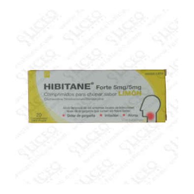 HIBITANE FORTE 20 COMPRIMIDOS PARA CHUPAR LIMON