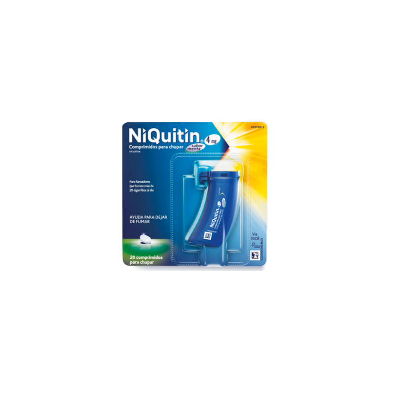 NIQUITIN 4 MG 20 COMPRIMIDOS PARA CHUPAR MENTA