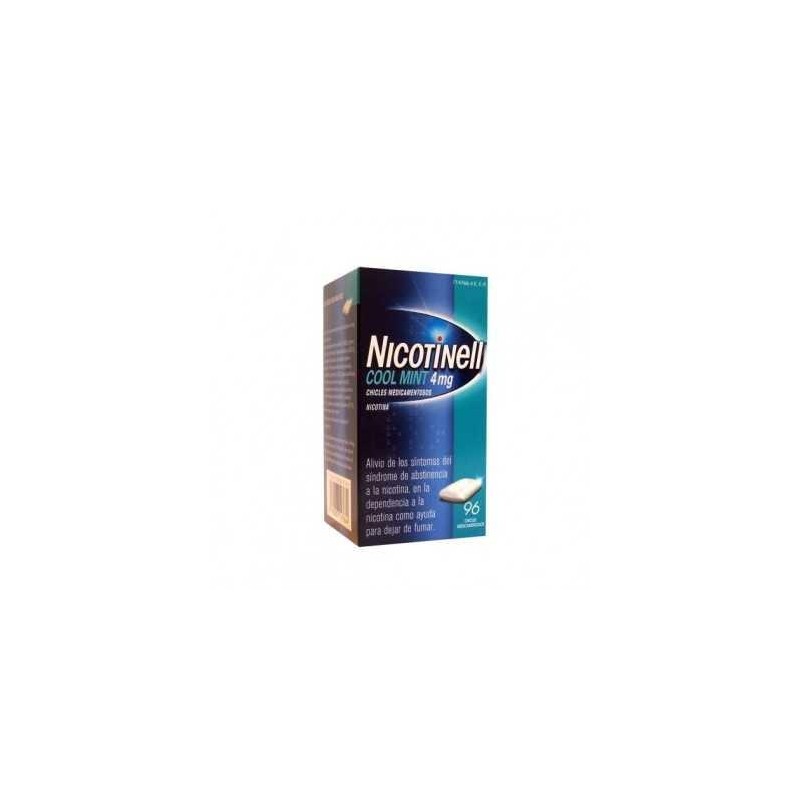 NICOTINELL COOL MINT 4 MG 96 CHICLES MEDICAMENTO