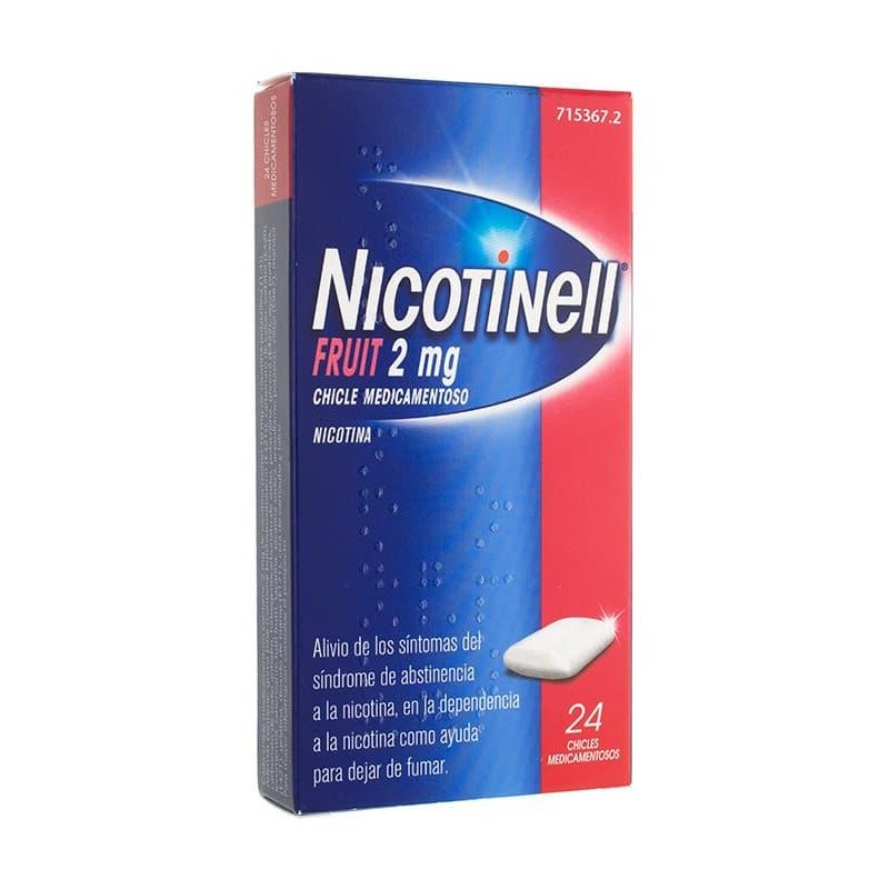 NICOTINELL FRUIT 2 MG 24 CHICLES MEDICAMENTOSOS