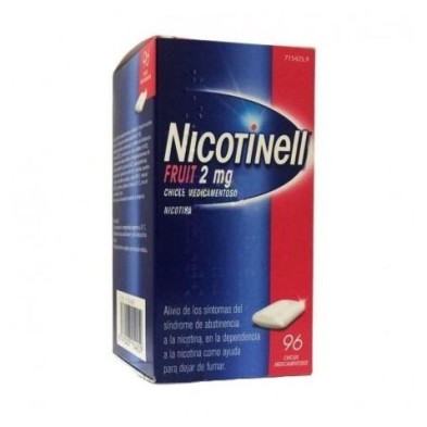 NICOTINELL FRUIT 2 MG 96 CHICLES MEDICAMENTOSOS