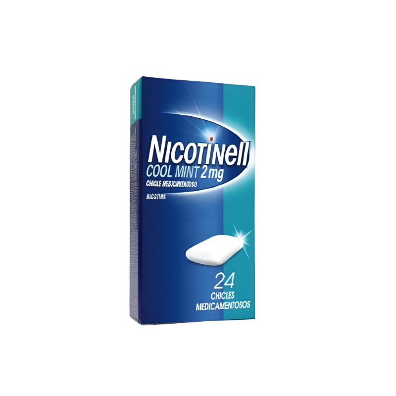 NICOTINELL COOL MINT 2 MG 24 CHICLES MEDICAMENTO