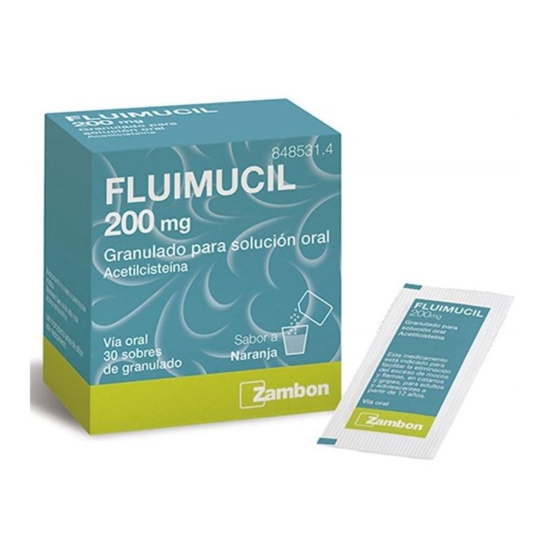 Fluimucil 200mg Granulado Solución Oral