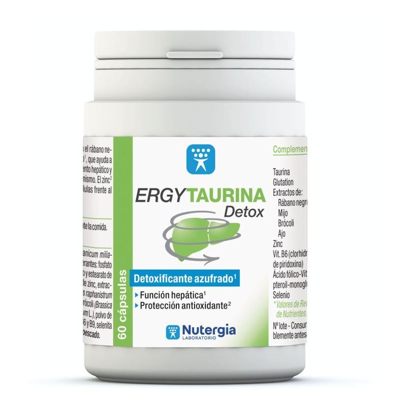 ERGYTAURINA DETOX 60 CAP NUTERGIA