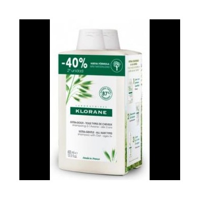 KLORANE PACK DUO CHAMPU AVENA 2X400ML