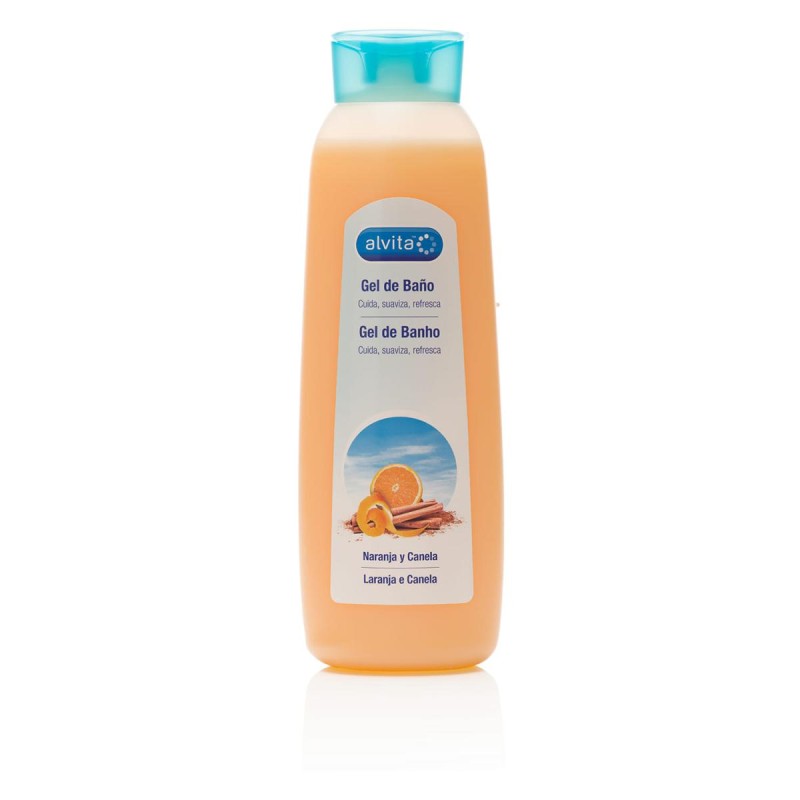 ALVITA GEL DE BAÑO NARANJA Y CANELA 1 ENVASE 750 ML
