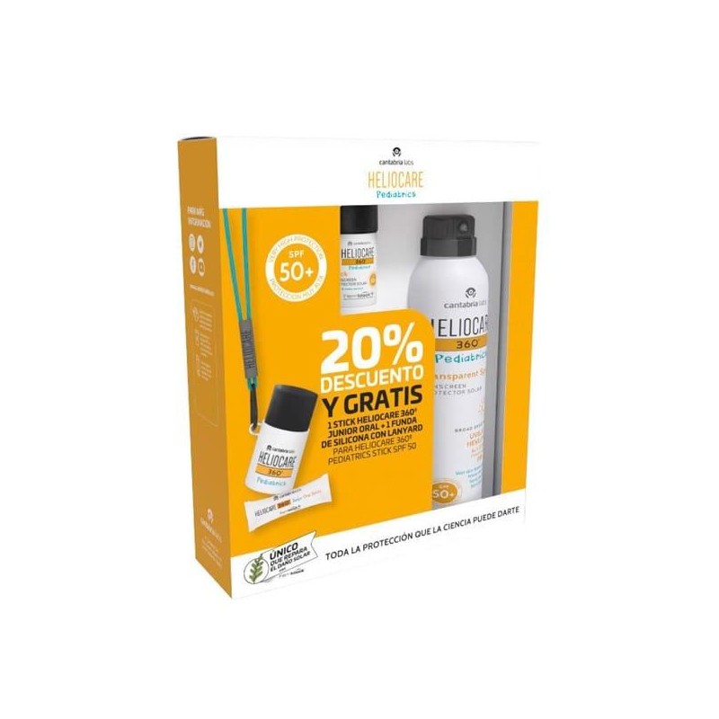 HELIOCARE 360 PEDIATRICO PACK STICK + SPRAY TRANSP