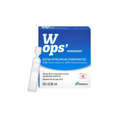 WOPS GOTAS OFTALMICAS HIDRATANTES 20 MONODOSIS 0,35 ML