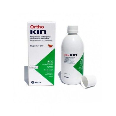 ORTHOKIN ENJUAGUE BUCAL FRESA MENTOLADA 500 ML