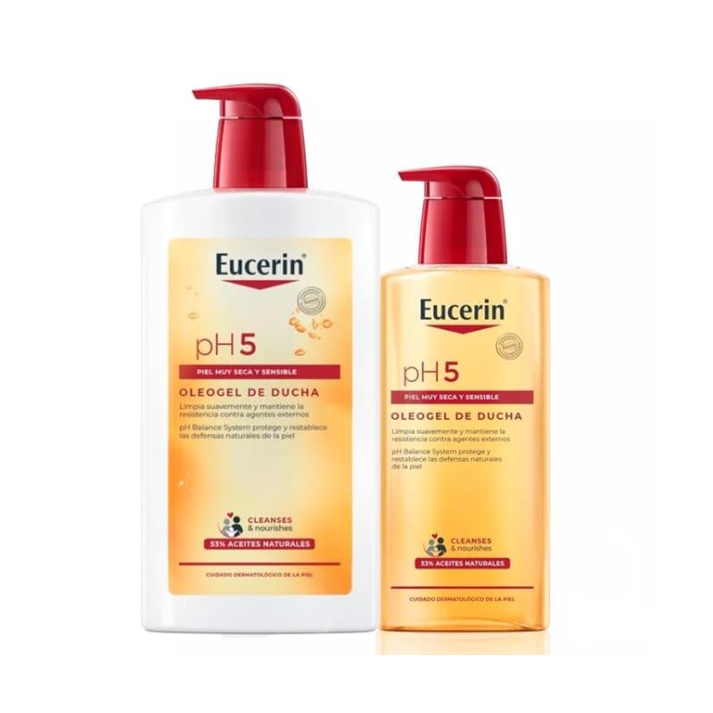 EUCERIN FAMILY PACK OLEOGEL PH5 1L+400 ML
