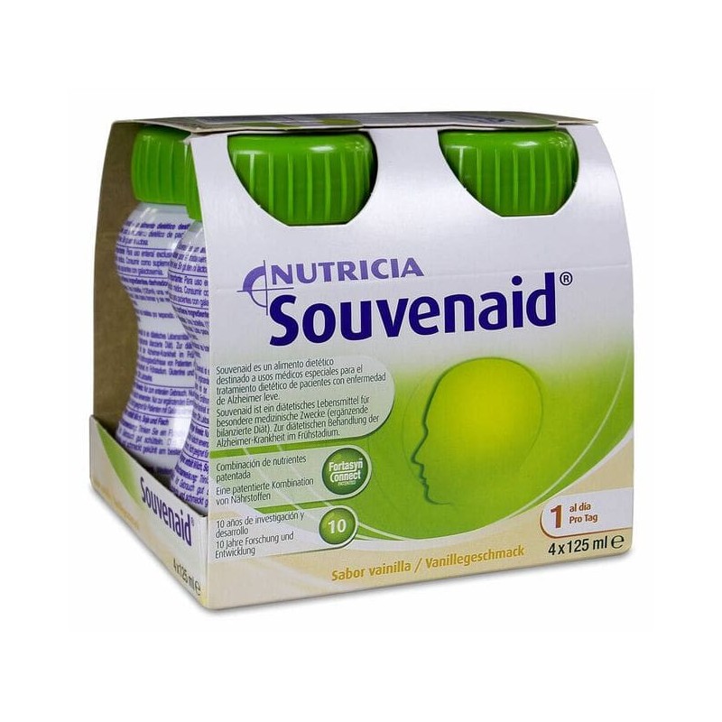 SOUVENAID VAINILLA 125 ML  4 BOTELLAS