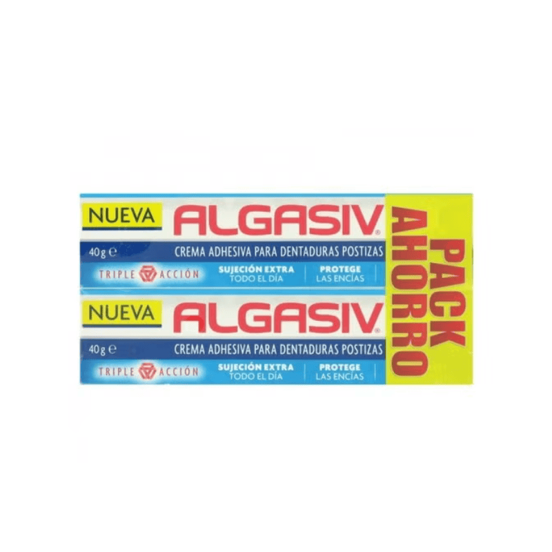 ALGASIV CREMA ADHESIVA DENTADURA POSTIZA PACK 40