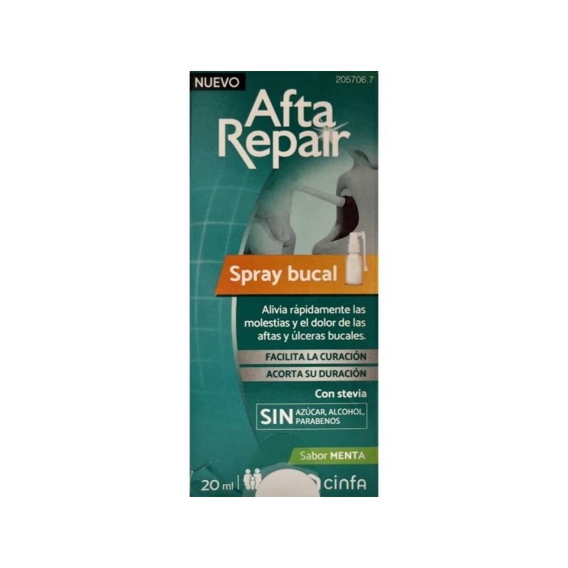 AFTA REPAIR SPRAY BUCAL 1 ENVASE 20 ML SABOR MENTA