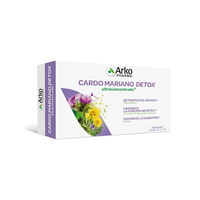 ARKOFLUIDO CARDO MARIANO BIO 20 AMPOLLAS