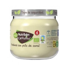 NUTRIBEN ECOPOTITOS INICIO A LA CARNE POLLO DE CORRAL CON VERDURAS 1 ENVASE 120 G
