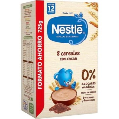 NESTLE PAPILLA 8 CEREALES AL CACAO 1 ENVASE 725 G