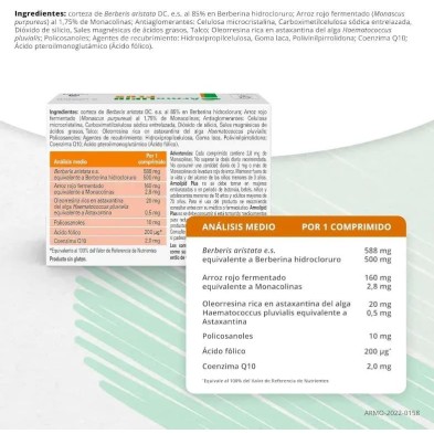 ARMOLIPID PLUS 2 ENVASES 30 COMPRIMIDOS