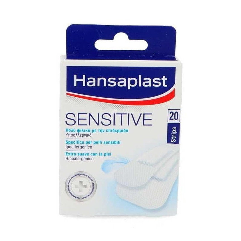 HANSAPLAST SENSITIVE APOSITO ADHESIVO 2 TAMAÑOS 20 APOSITOS