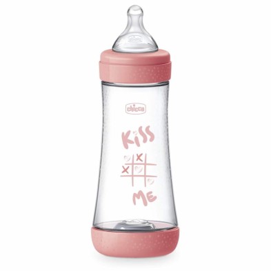 CHICCO BIBERON PERFECT5 4M+300ML SIL ROSA