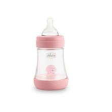 CHICCO BIBERON PERFECT5 0M+150ML SILICONA ROSA