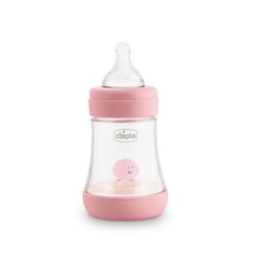 CHICCO BIBERON PERFECT5 0M+150ML SILICONA ROSA