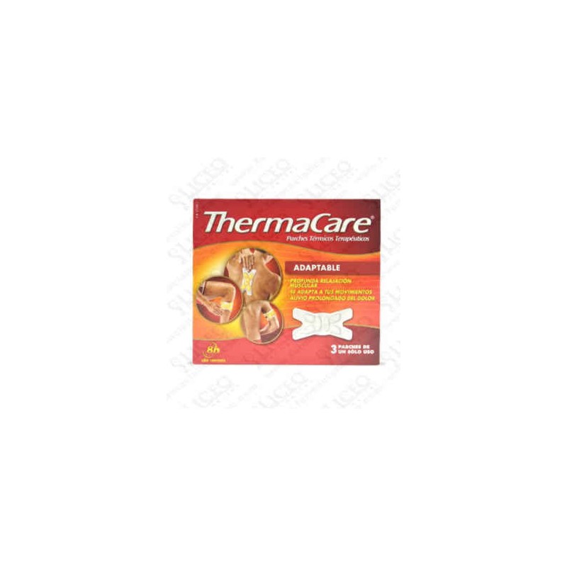 THERMACARE ADAPTABLE PARCHES TERMICOS 3 PARCHES