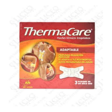 THERMACARE ADAPTABLE PARCHES TERMICOS 3 PARCHES