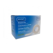 ESPARADRAPO HIPOALERGICO ALVITA MICROPOROSO 1 UNIDAD 5 M X 2,5 CM