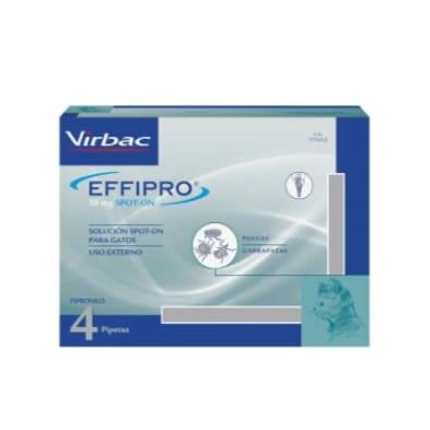 EFFIPRO 50 MG SOLUCION SPOT-ON PARA GATOS 4 PIPETAS 0,5 ML (TERMOFORMADA)